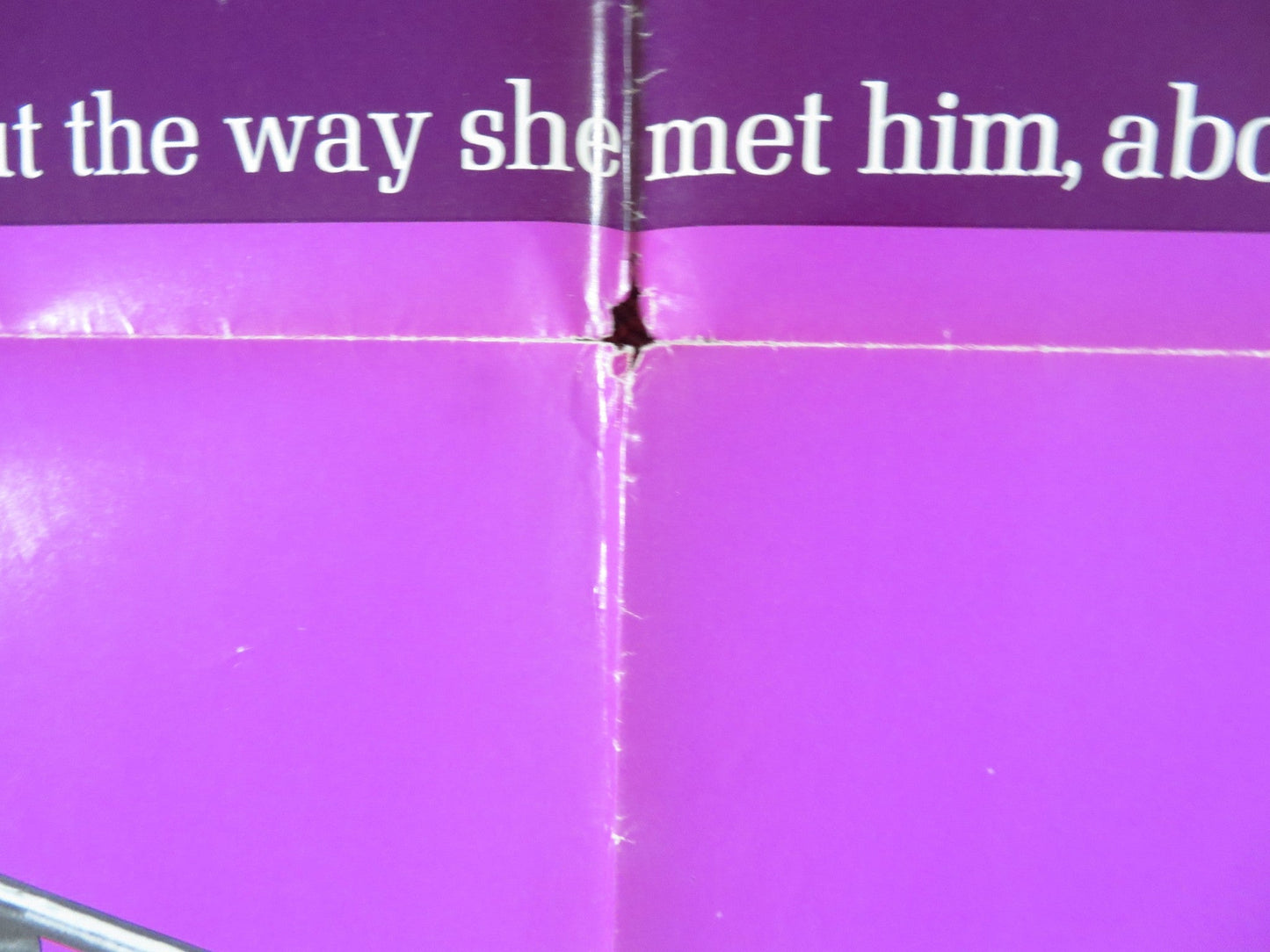 ONCE YOU KISS A STRANGER... FOLDED US ONE SHEET POSTER PAUL BURKE C. LYNLEY 1969 Rendezvous Cinema Movie posters