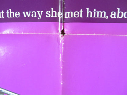 ONCE YOU KISS A STRANGER... FOLDED US ONE SHEET POSTER PAUL BURKE C. LYNLEY 1969 Rendezvous Cinema Movie posters