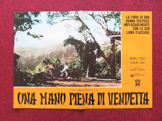 ONE ARMED SWORDSWOMAN - A ITALIAN FOTOBUSTA POSTER CHING - CHING CHANG 1973 Rendezvous Cinema Movie posters