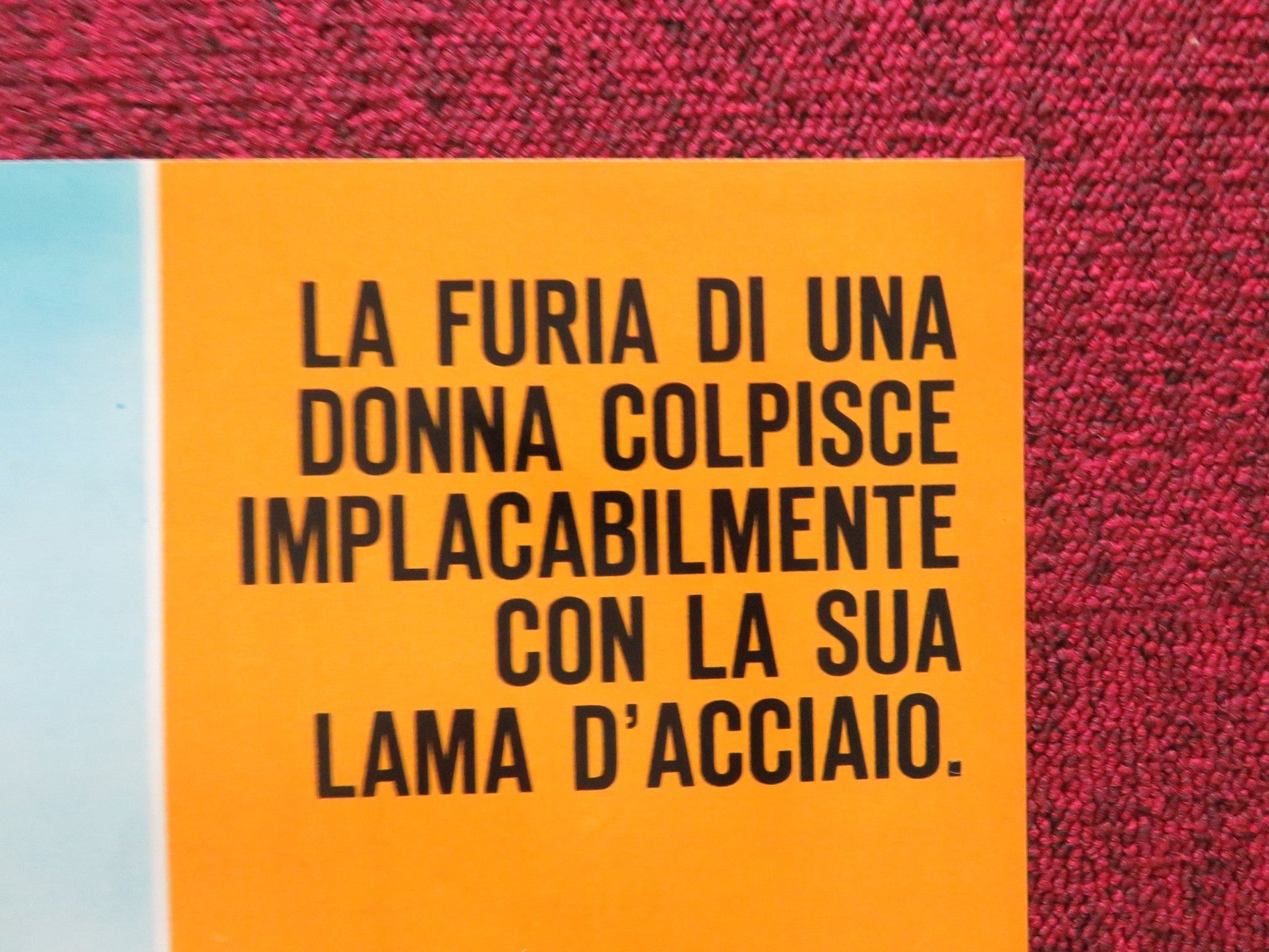 ONE ARMED SWORDSWOMAN - B ITALIAN FOTOBUSTA POSTER CHING - CHING CHANG 1973 Rendezvous Cinema Movie posters