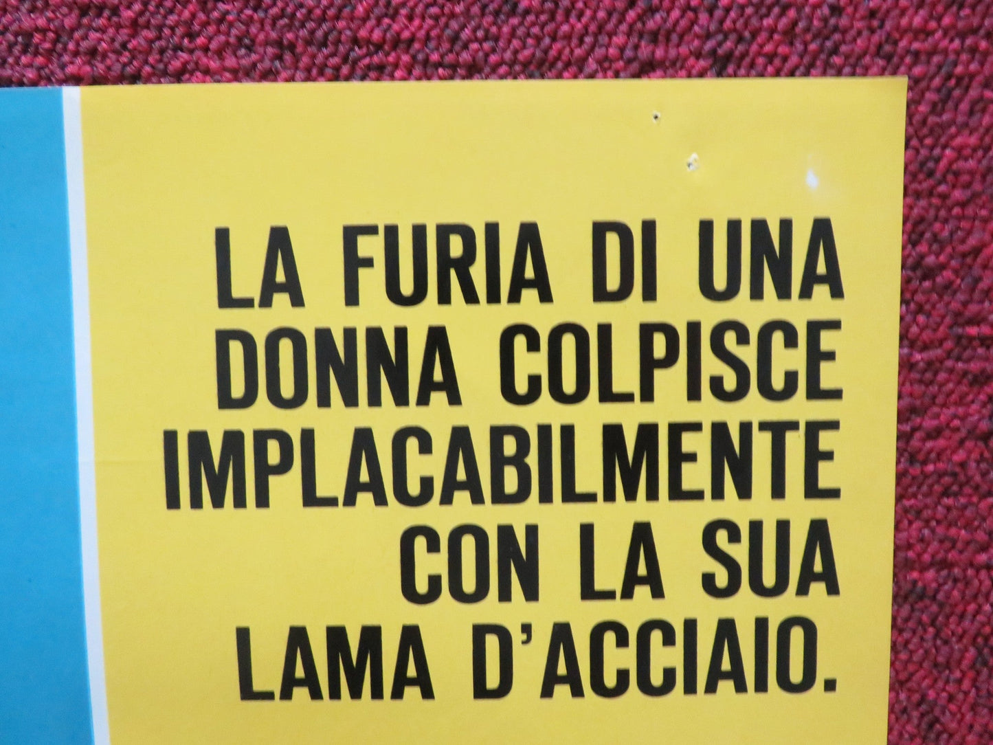 ONE ARMED SWORDSWOMAN - C ITALIAN FOTOBUSTA POSTER CHING - CHING CHANG 1973 Rendezvous Cinema Movie posters