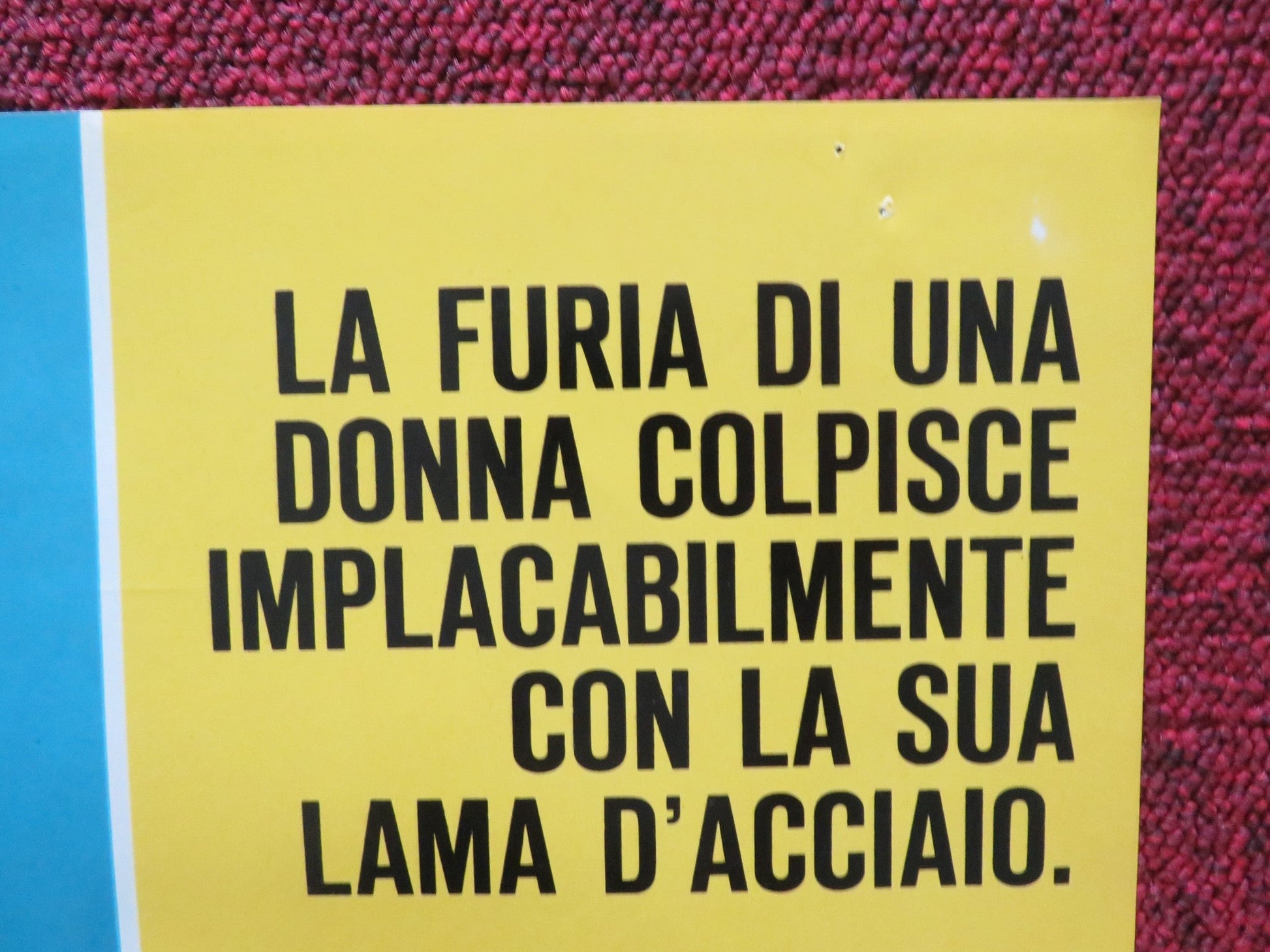 ONE ARMED SWORDSWOMAN - C ITALIAN FOTOBUSTA POSTER CHING - CHING CHANG 1973 Rendezvous Cinema Movie posters