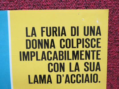 ONE ARMED SWORDSWOMAN - C ITALIAN FOTOBUSTA POSTER CHING - CHING CHANG 1973 Rendezvous Cinema Movie posters