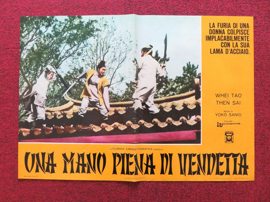 ONE ARMED SWORDSWOMAN - D ITALIAN FOTOBUSTA POSTER CHING - CHING CHANG 1973 Rendezvous Cinema Movie posters