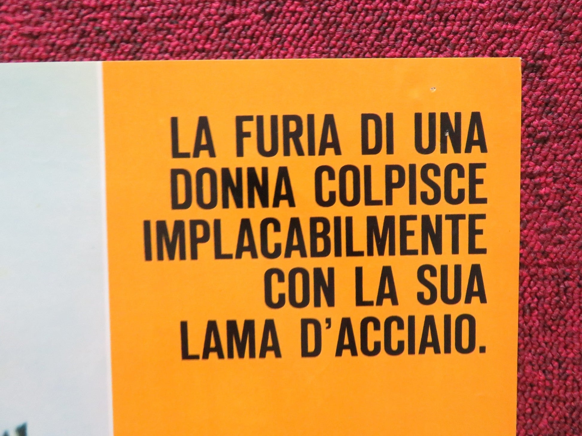 ONE ARMED SWORDSWOMAN - D ITALIAN FOTOBUSTA POSTER CHING - CHING CHANG 1973 Rendezvous Cinema Movie posters