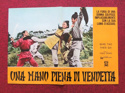 ONE ARMED SWORDSWOMAN - E ITALIAN FOTOBUSTA POSTER CHING - CHING CHANG 1973 Rendezvous Cinema Movie posters