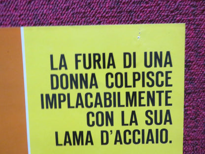 ONE ARMED SWORDSWOMAN - F ITALIAN FOTOBUSTA POSTER CHING - CHING CHANG 1973 Rendezvous Cinema Movie posters