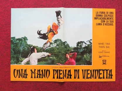 ONE ARMED SWORDSWOMAN - H ITALIAN FOTOBUSTA POSTER CHING - CHING CHANG 1973 Rendezvous Cinema Movie posters