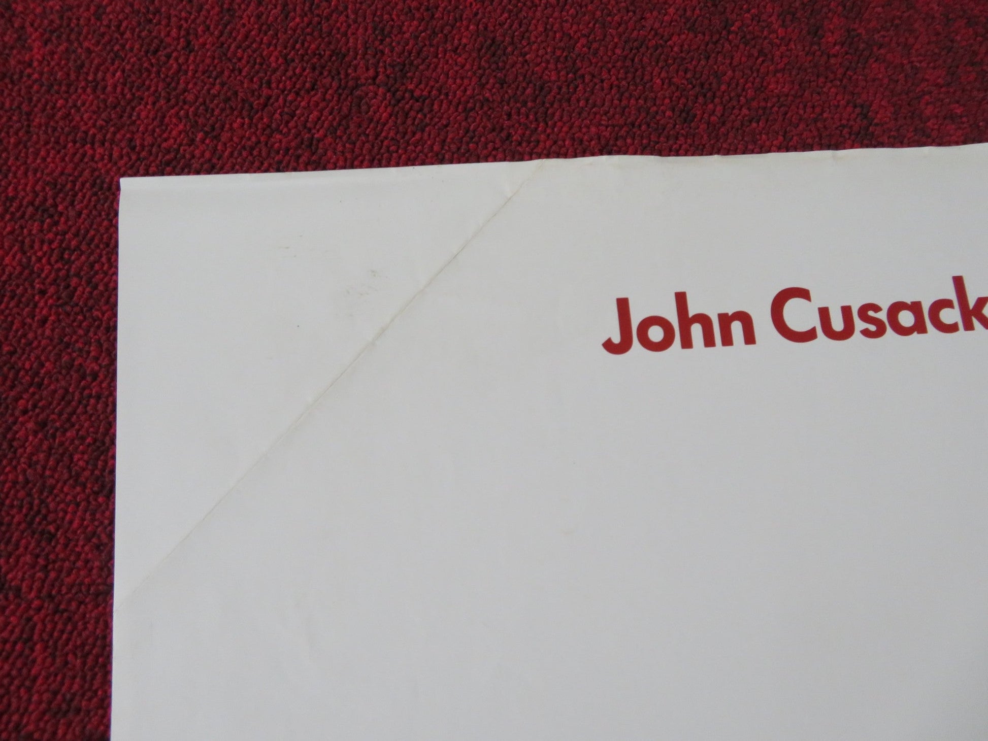 ONE CRAZY SUMMER FOLDED US ONE SHEET POSTER JOHN CUSACK LINDA WARREN 1986 Rendezvous Cinema Movie posters