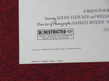 ONE FLEW OVER THE CUCKOO'S NEST FOLDED US ONE SHEET POSTER JACK NICHOLSON 1975 Rendezvous Cinema Movie posters