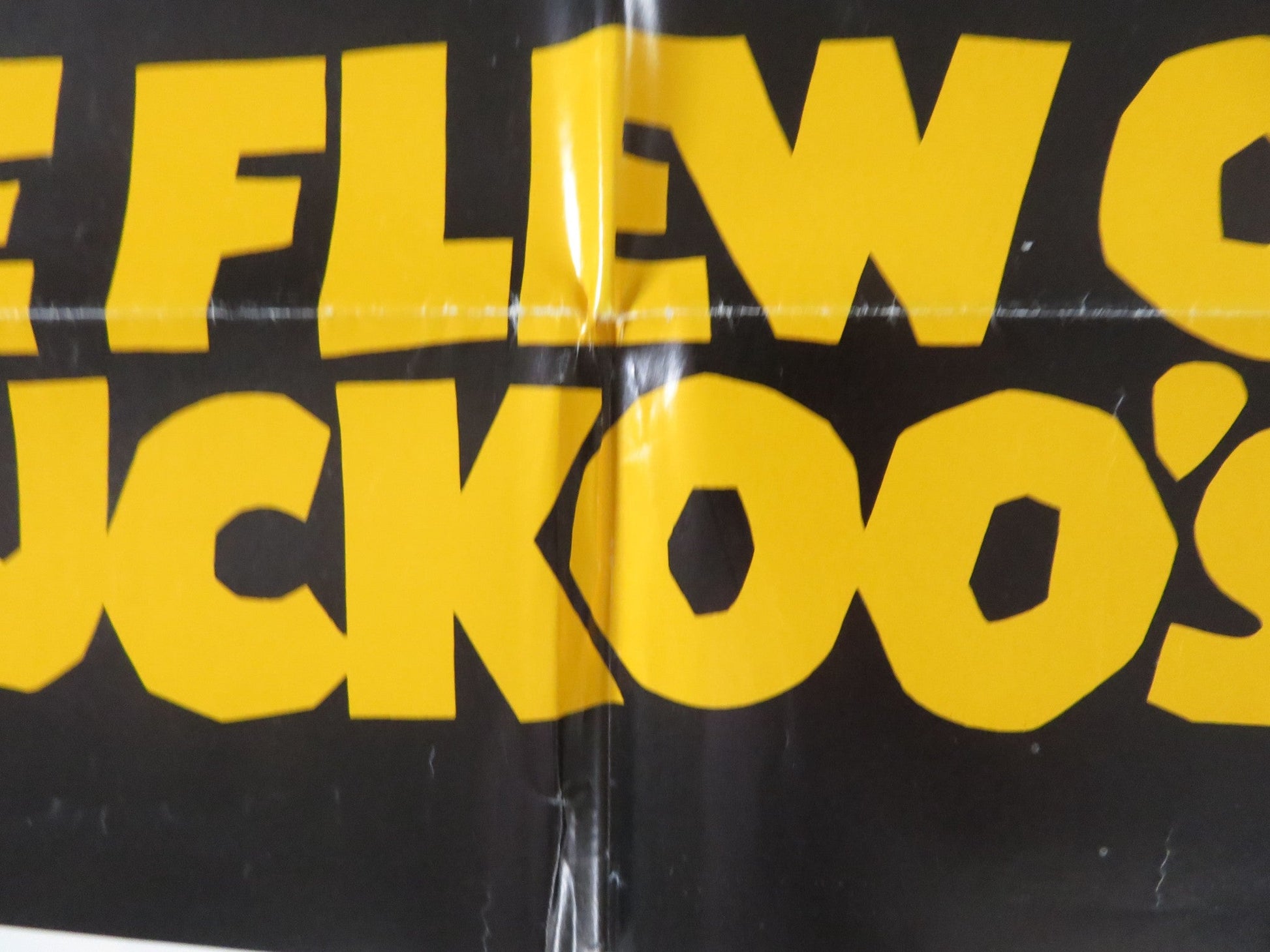 ONE FLEW OVER THE CUCKOO'S NEST FOLDED US ONE SHEET POSTER JACK NICHOLSON 1975 Rendezvous Cinema Movie posters