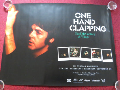 ONE HAND CLAPPING UK QUAD ROLLED POSTER PAUL MCCARTNEY WINGS 2024 Rendezvous Cinema Movie posters