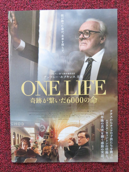 ONE LIFE JAPANESE CHIRASHI (B5) POSTER ANTHONY HOPKINS HELANA BONHAM CARTER 2023 Rendezvous Cinema Movie posters