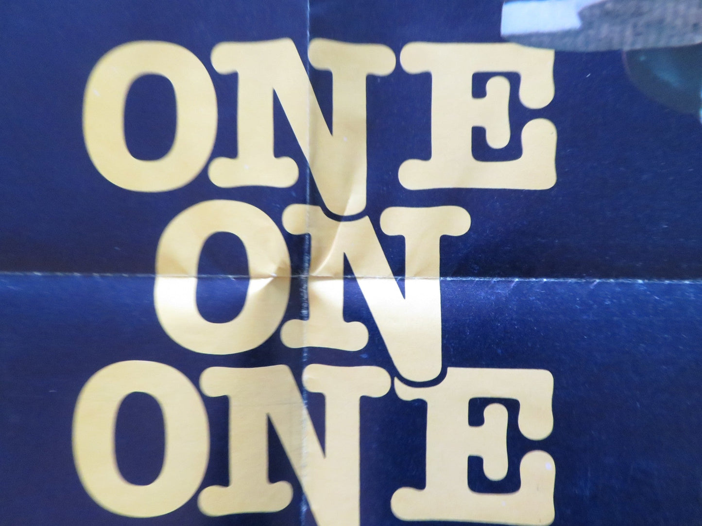 ONE ON ONE - A FOLDED US ONE SHEET POSTER ROBBY BENSON ANNETTE O'TOOLE 1977 Rendezvous Cinema Movie posters