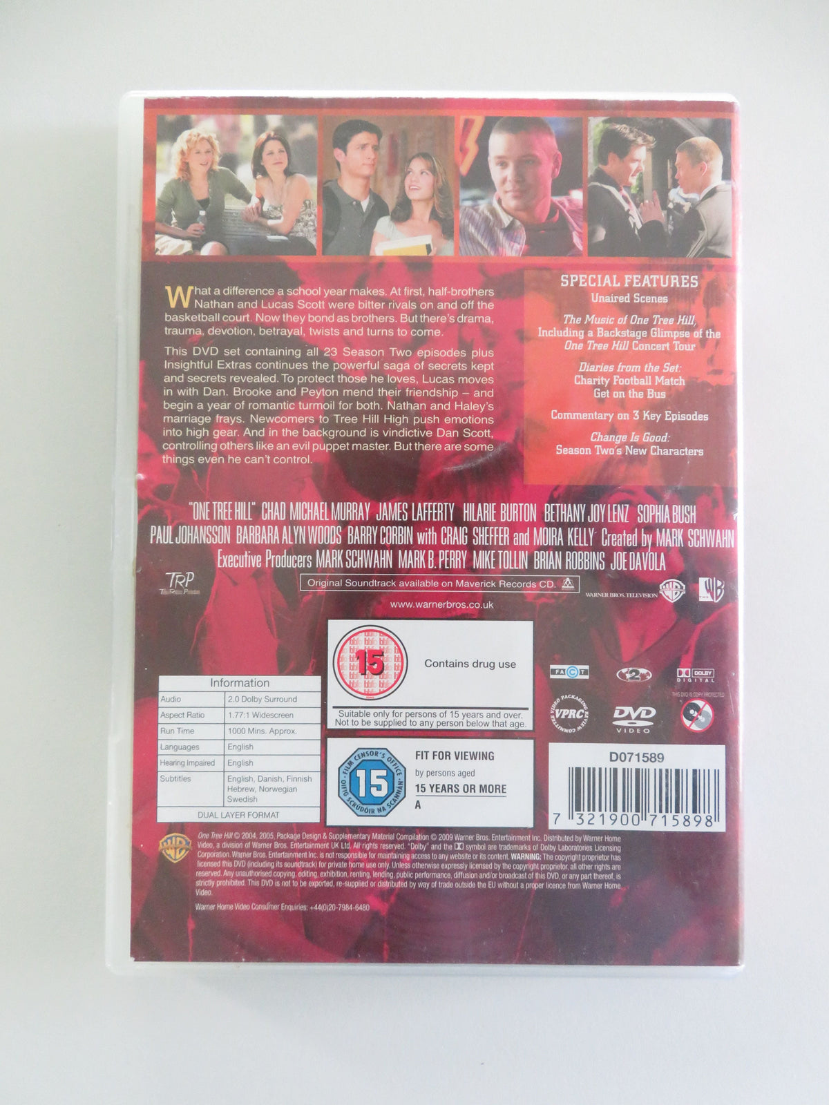 One Tree Hill - The Complete Second Season (DVD) C. Michael Murray 2005 Region 2 Movie posters