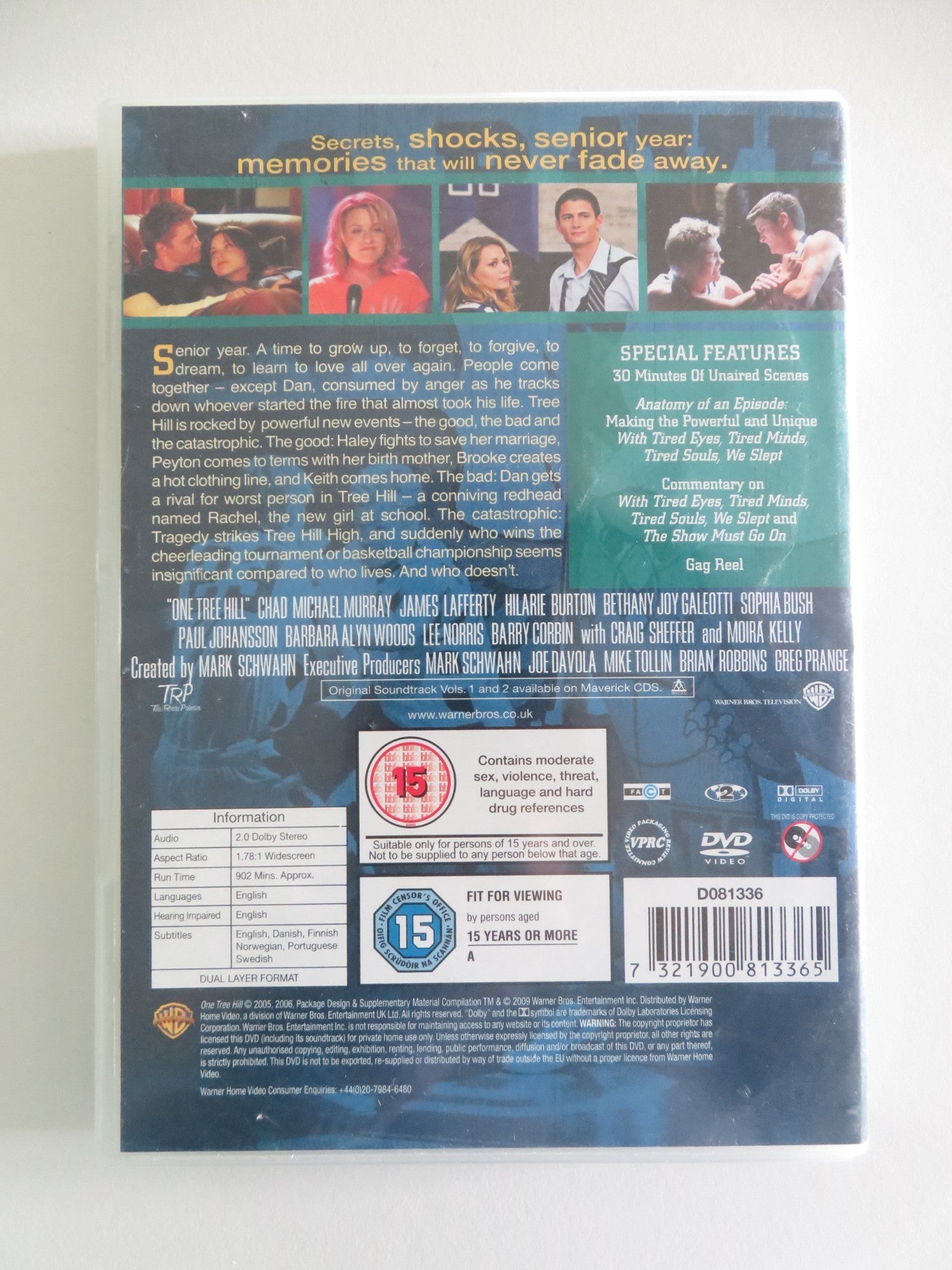 One Tree Hill - The Complete Third Series (DVD) James Lafferty 2005 Region 2 Movie posters