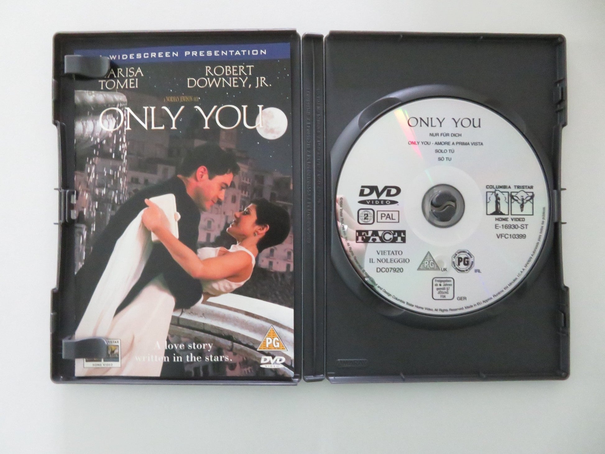 Only You (DVD) Marisa Tomei Robert Downey Jr. 1994 Region 2 Movie posters