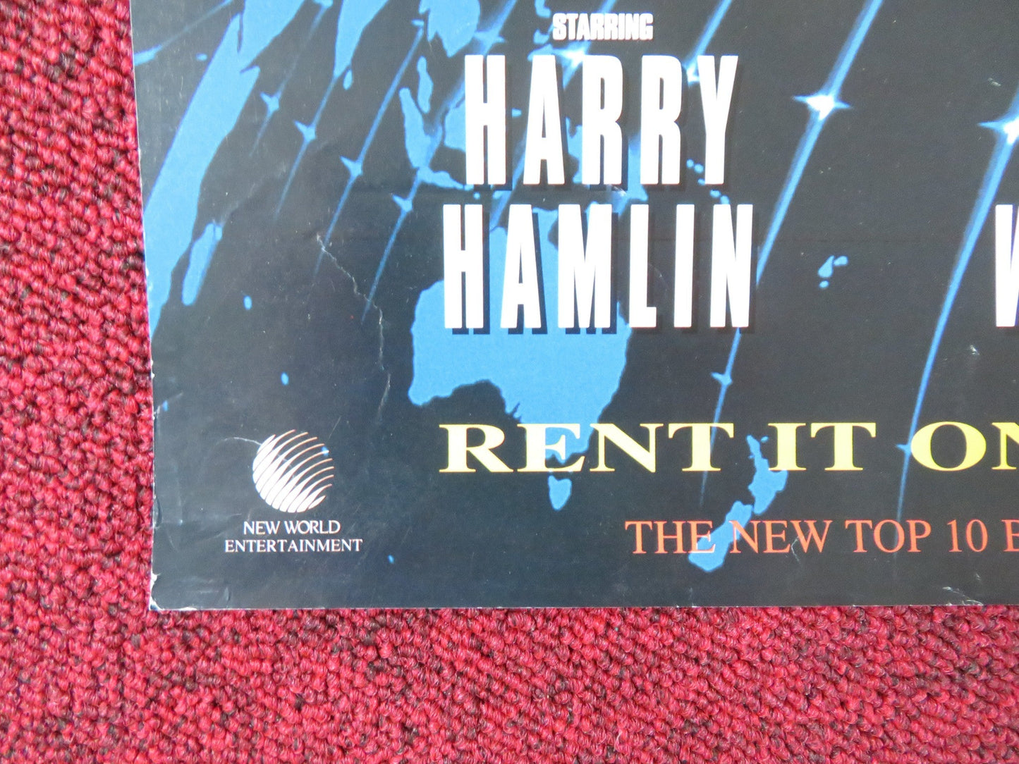 OP CENTRE VHS VIDEO POSTER HARRY HAMLIN CARL WEATHERS 1995 Rendezvous Cinema Movie posters