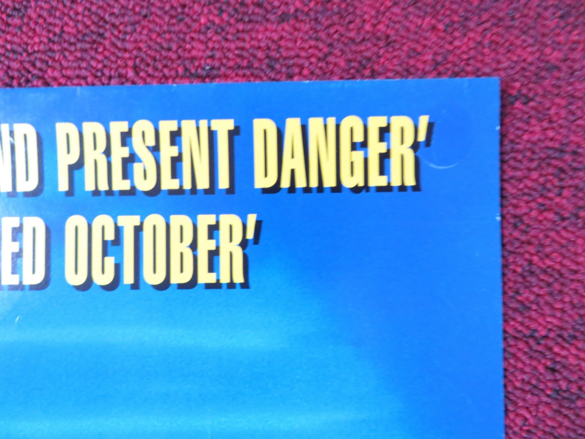 OP CENTRE VHS VIDEO POSTER HARRY HAMLIN CARL WEATHERS 1995 Rendezvous Cinema Movie posters