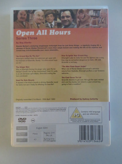 OPEN ALL HOURS - SERIES THREE (DVD) RONNIE BARKER DAVID JASON 1982 REGION 2, 4 Movie posters