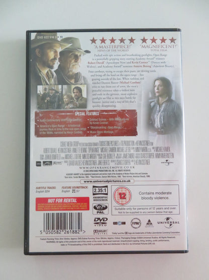 OPEN RANGE (DVD) ROBERT DUVALL KEVIN COSTNER 2003 REGION 2 Movie posters