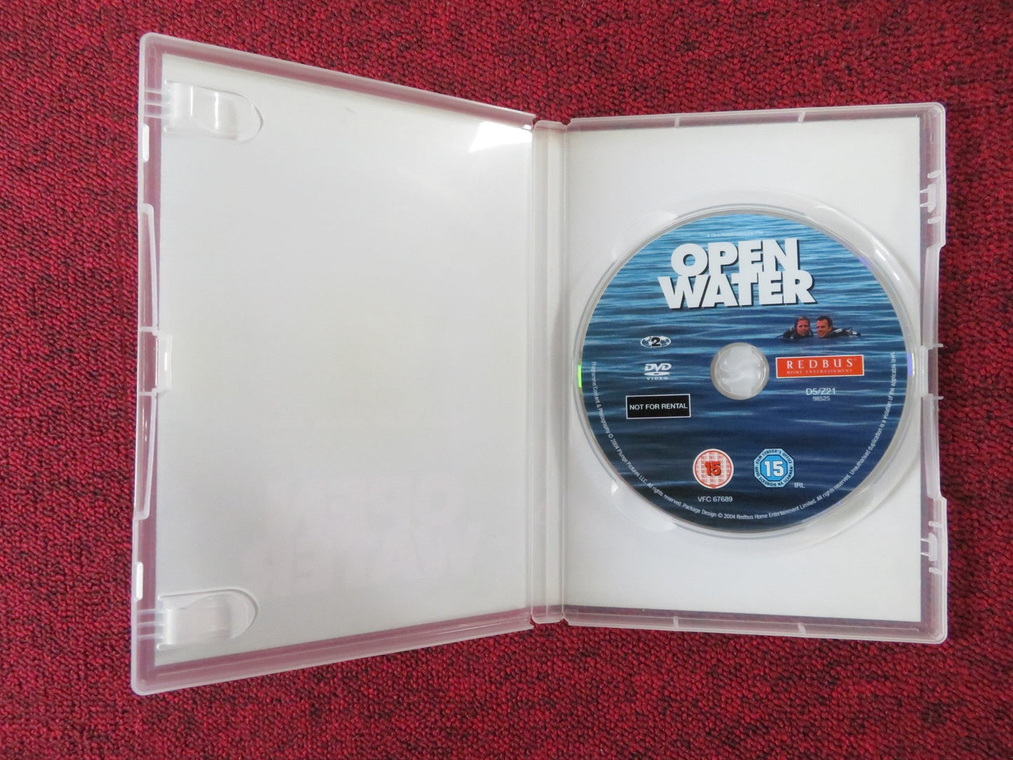 OPEN WATER (DVD) BLANCHARD RYAN DANIEL TRAVIS 2003 REGION 2 Rendezvous Cinema Movie posters