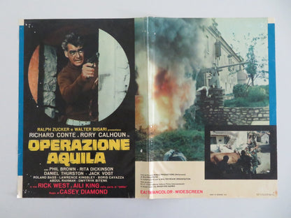 Operation Cross Eagles Italian Fotobusta Poster Richard Conte Rory Calhoun 1968 Movie posters