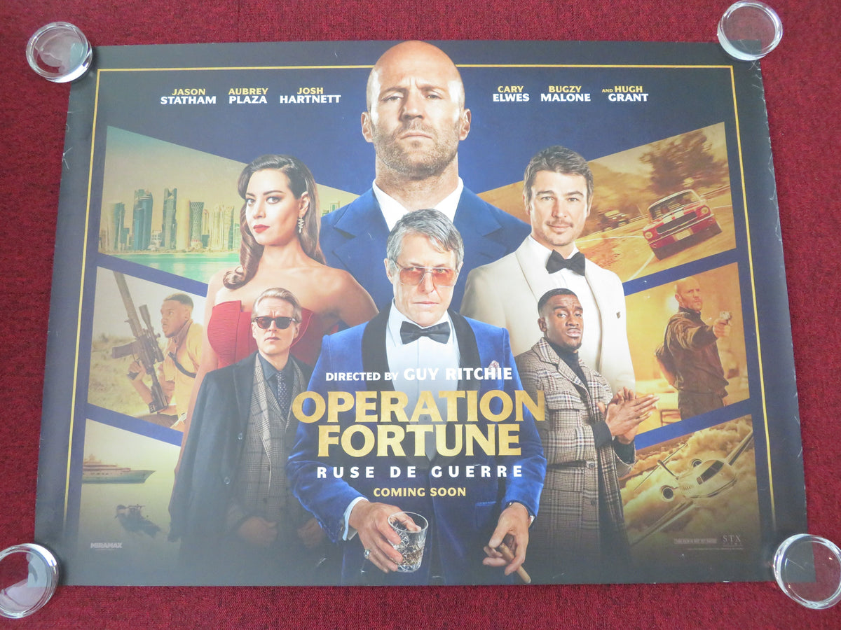 Operation Fortune: Ruse de Guerre UK Quad Rolled Poster Jason Statham 2023 Movie posters