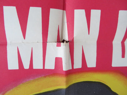 OPERATION MANHUNT FOLDED US ONE SHEET POSTER HARRY TOWNES IRJA JENSEN 1954 Rendezvous Cinema Movie posters