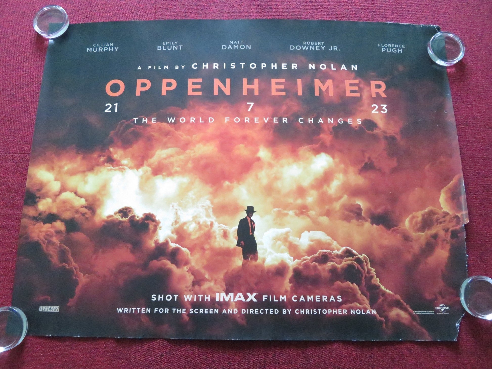 OPPENHEIMER - B UK QUAD ROLLED POSTER CILLIAN MURPHY EMILY BLUNT 2023 Rendezvous Cinema Movie posters