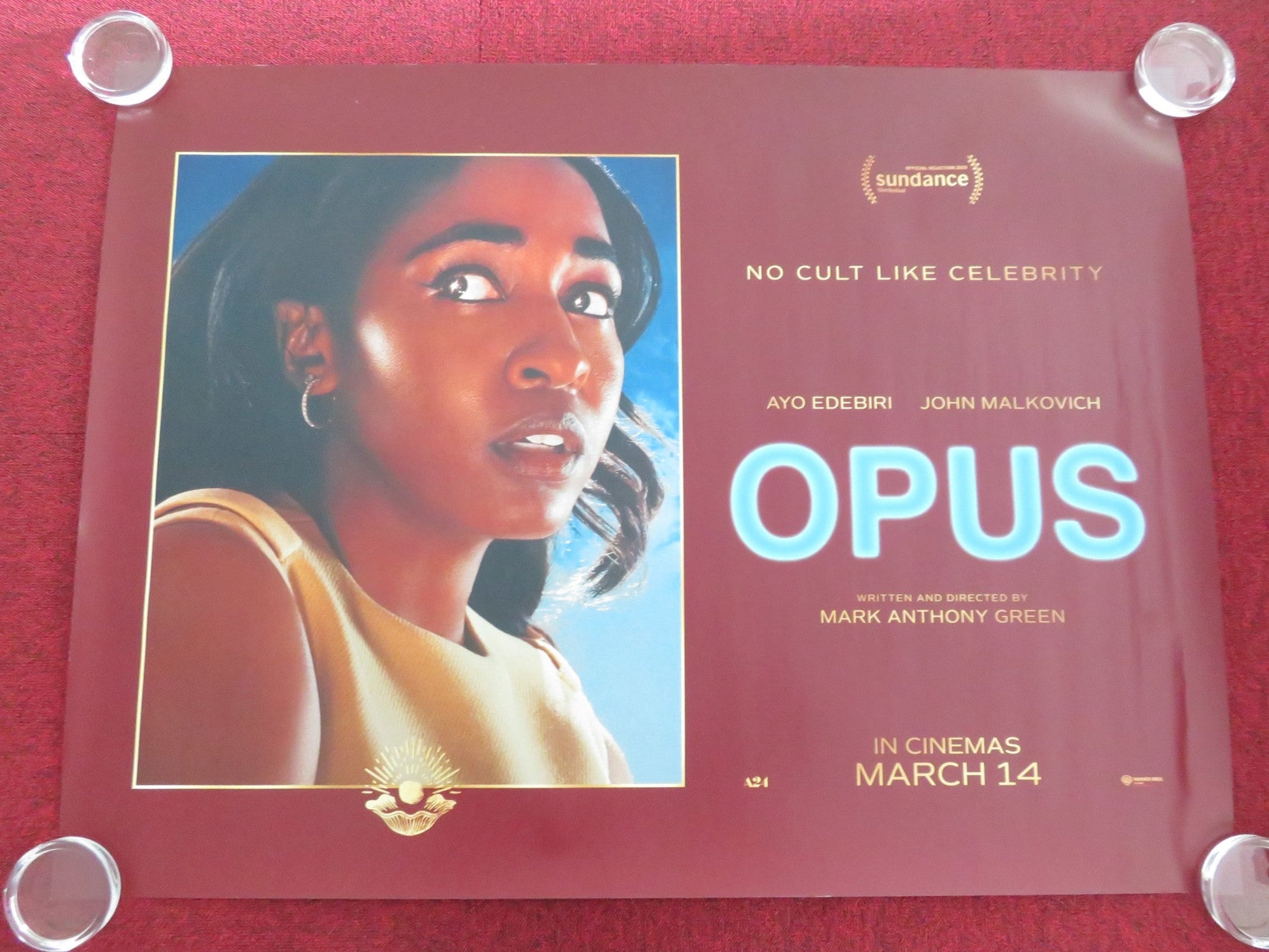 OPUS UK QUAD ROLLED POSTER AYO EDEBIRI JOHN MALKOVICH 2025 Movie posters