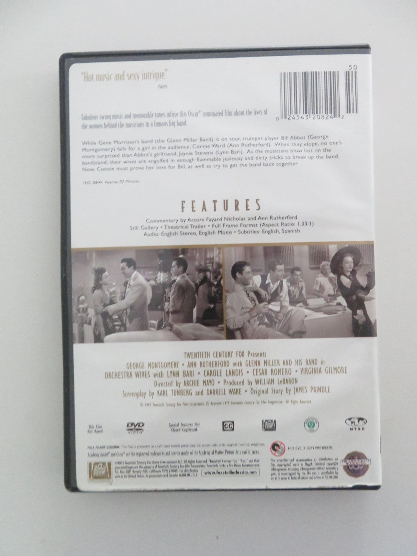 ORCHESTRA WIVES (DVD) GEORGE MONTGOMERY ANN RUTHERFORD 1942 REGION 1 Movie posters