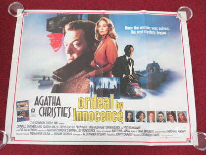 Ordeal by Innocence UK Quad Rolled Poster Cannon Donald Sutherland Dunaway 1984 Movie posters