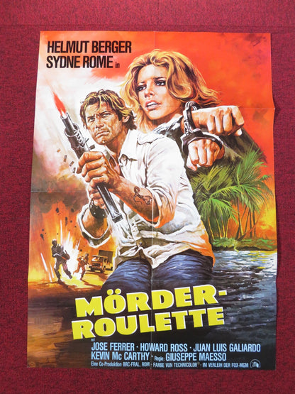 ORDER TO ASSASSINATE GERMAN A1 POSTER FOLDED HELMUT BERGER SYDNE ROME 1975 Rendezvous Cinema Movie posters
