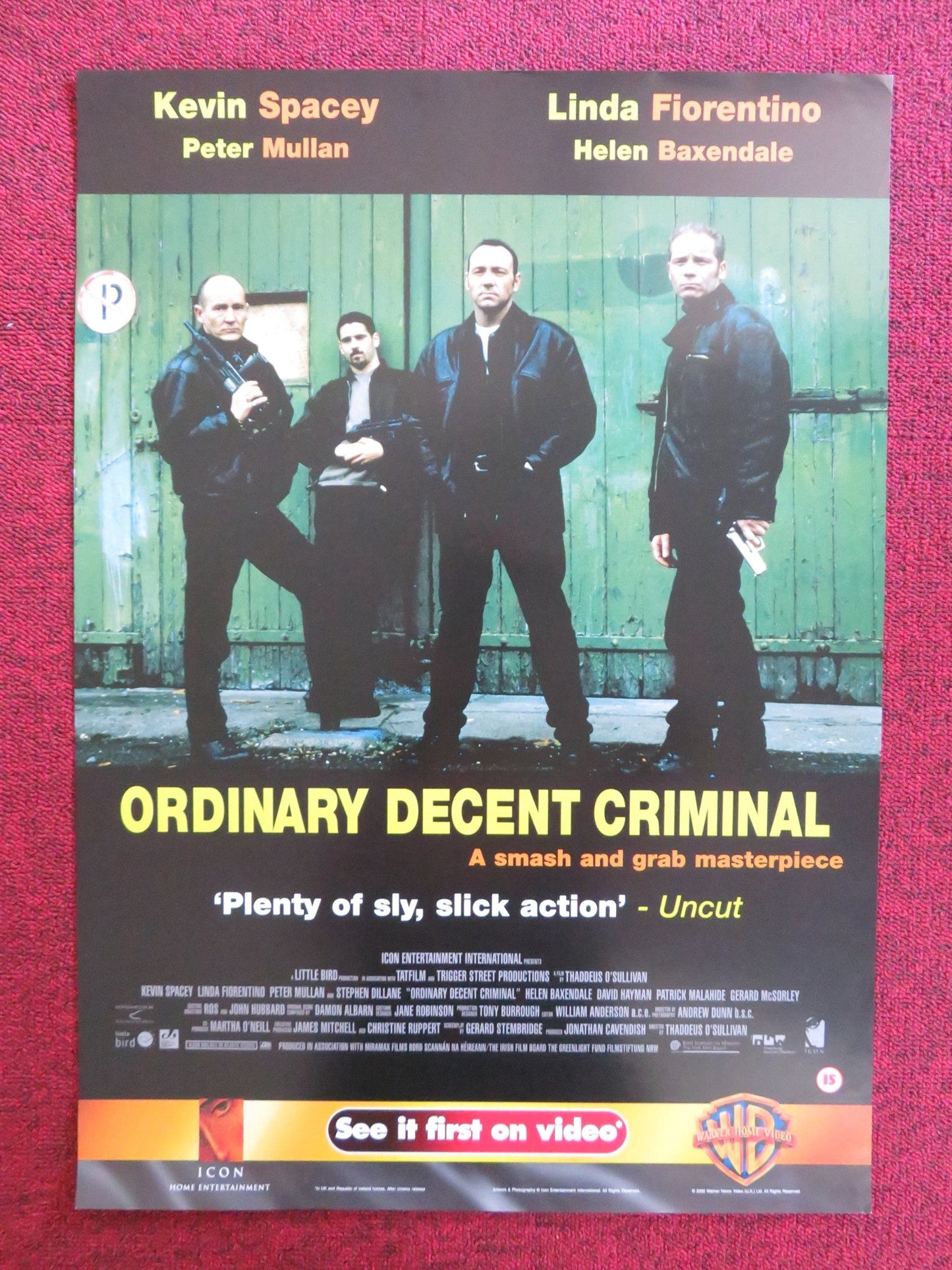 ORDINARY DECENT CRIMINAL VHS VIDEO POSTER KEVIN SPACEY COLIN FARRELL 2000 Rendezvous Cinema Movie posters
