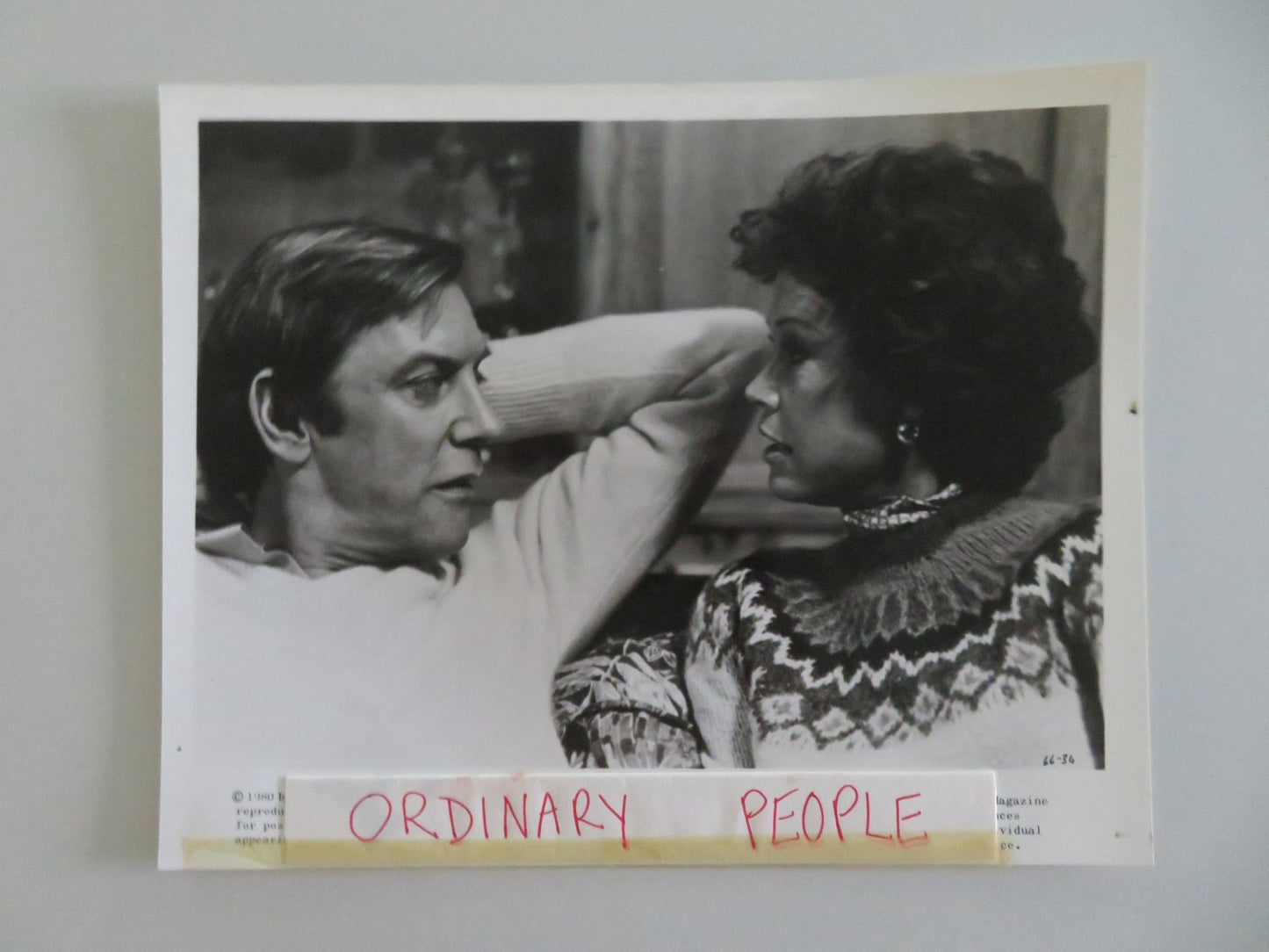 ORDINARY PEOPLE - B MOVIE STILL PHOTO LOT OF 4 DONALD SUTHERLAND T. HUTTON 1980 Movie posters