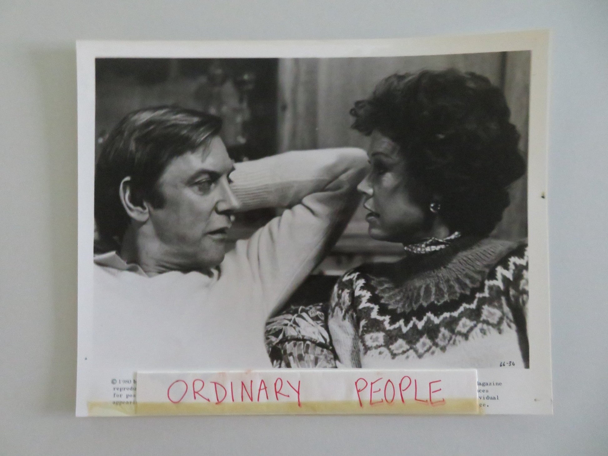 ORDINARY PEOPLE - B MOVIE STILL PHOTO LOT OF 4 DONALD SUTHERLAND T. HUTTON 1980 Movie posters