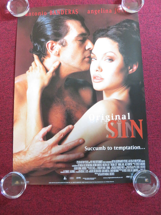 ORIGINAL SIN POSTER ROLLED ANGELINA JOLIE ANTONIO BANDERAS 2001 Rendezvous Cinema Movie posters