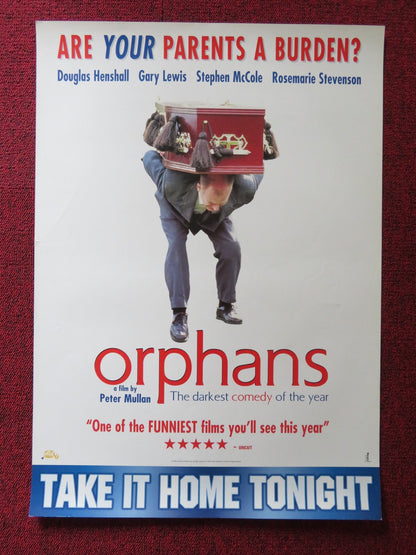 ORPHANS VHS VIDEO POSTER DOUGLAS HENSHALL GARY LEWIS 1998 Rendezvous Cinema Movie posters