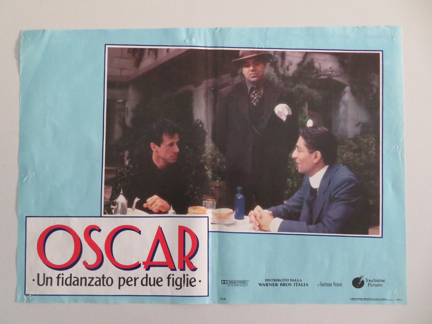 OSCAR ITALIAN FOTOBUSTA POSTERS LOT OF 4 SYLVESTER STALLONE HARRY SHEARER 1991 Movie posters
