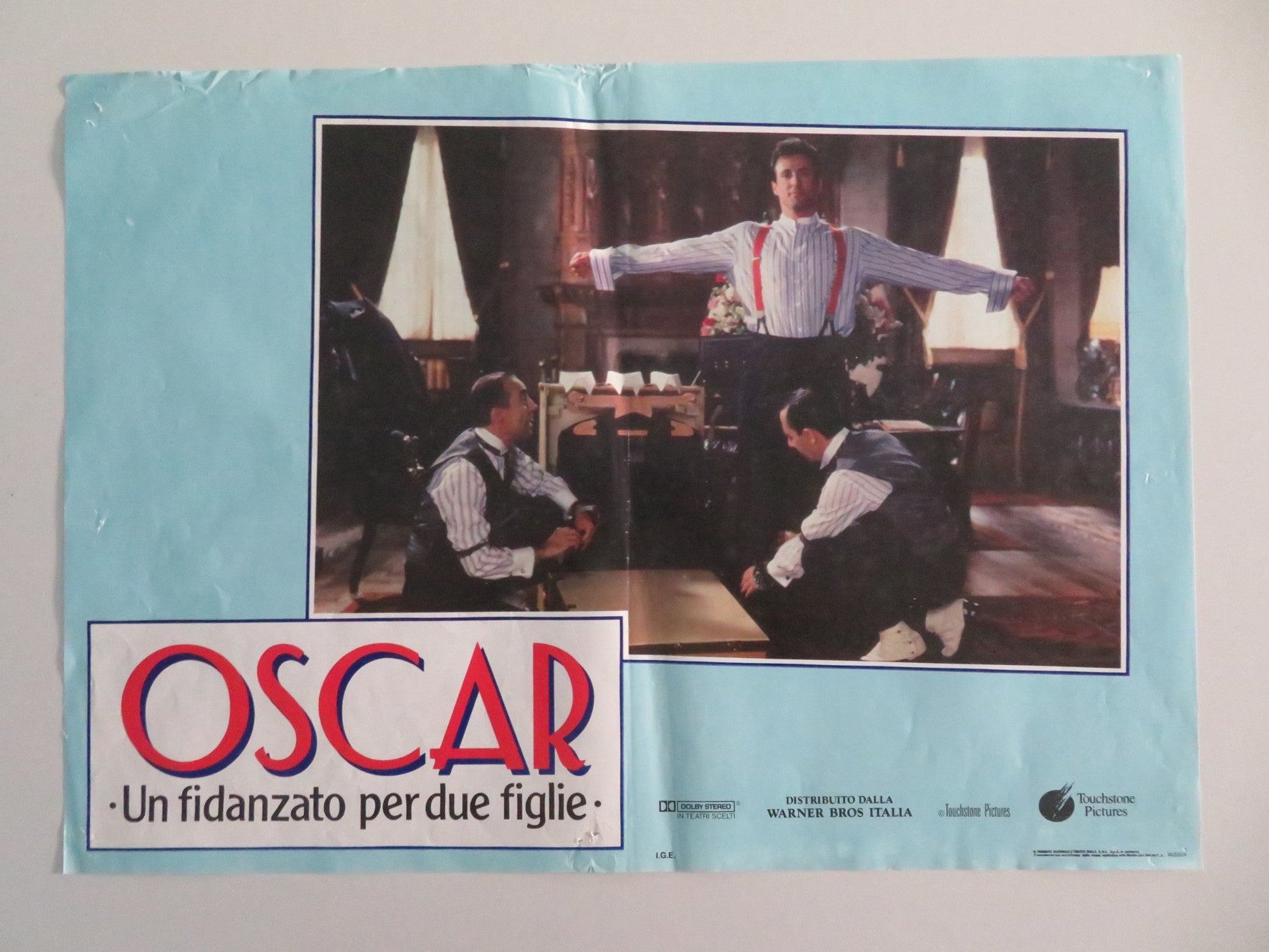 OSCAR ITALIAN FOTOBUSTA POSTERS LOT OF 4 SYLVESTER STALLONE HARRY SHEARER 1991 Movie posters