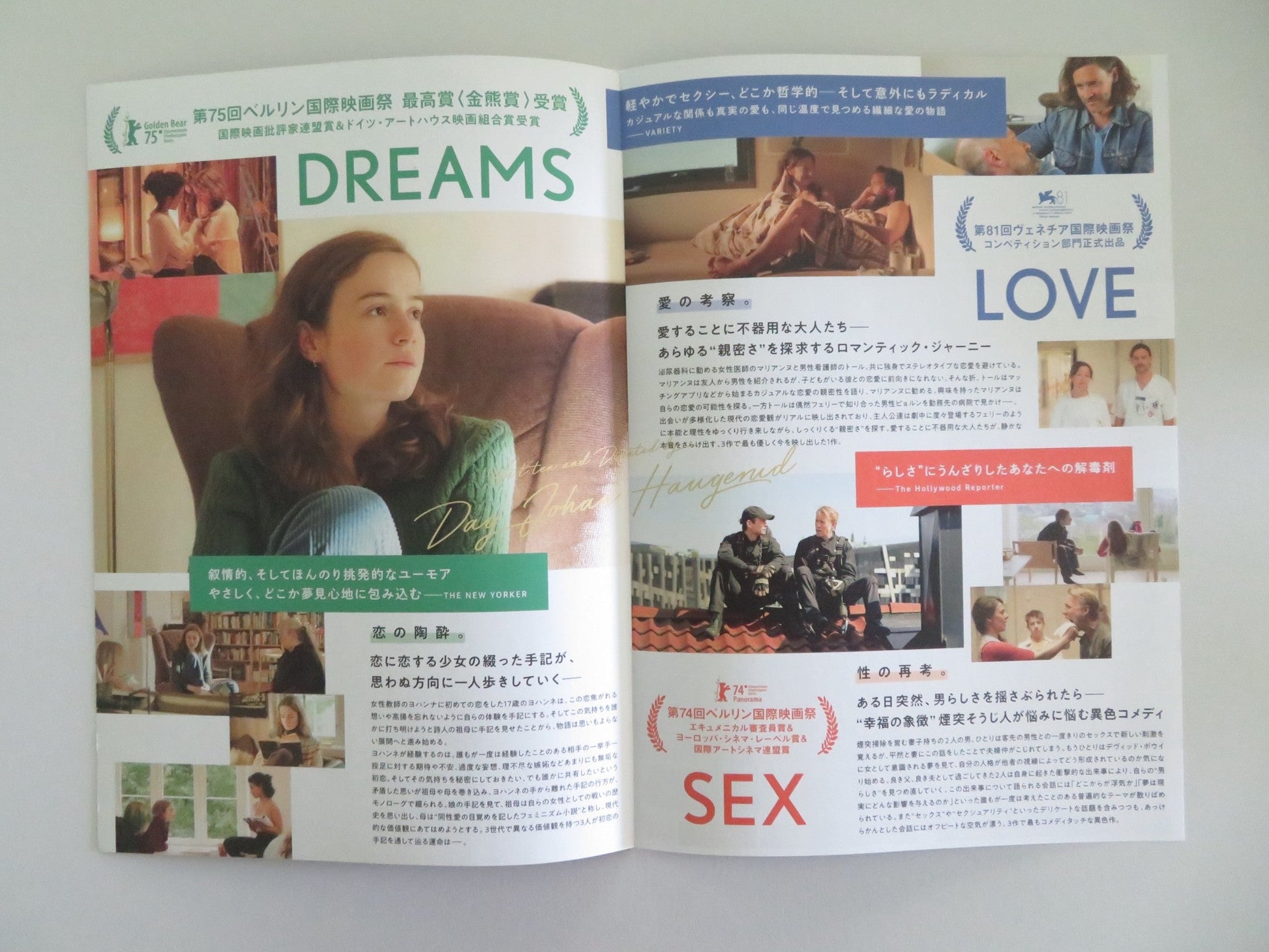 OSLO, THREE LANDSCAPES OF LOVE JAPANESE CHIRASHI (B5) POSTER ELLA OVERBYE 2025 Movie posters