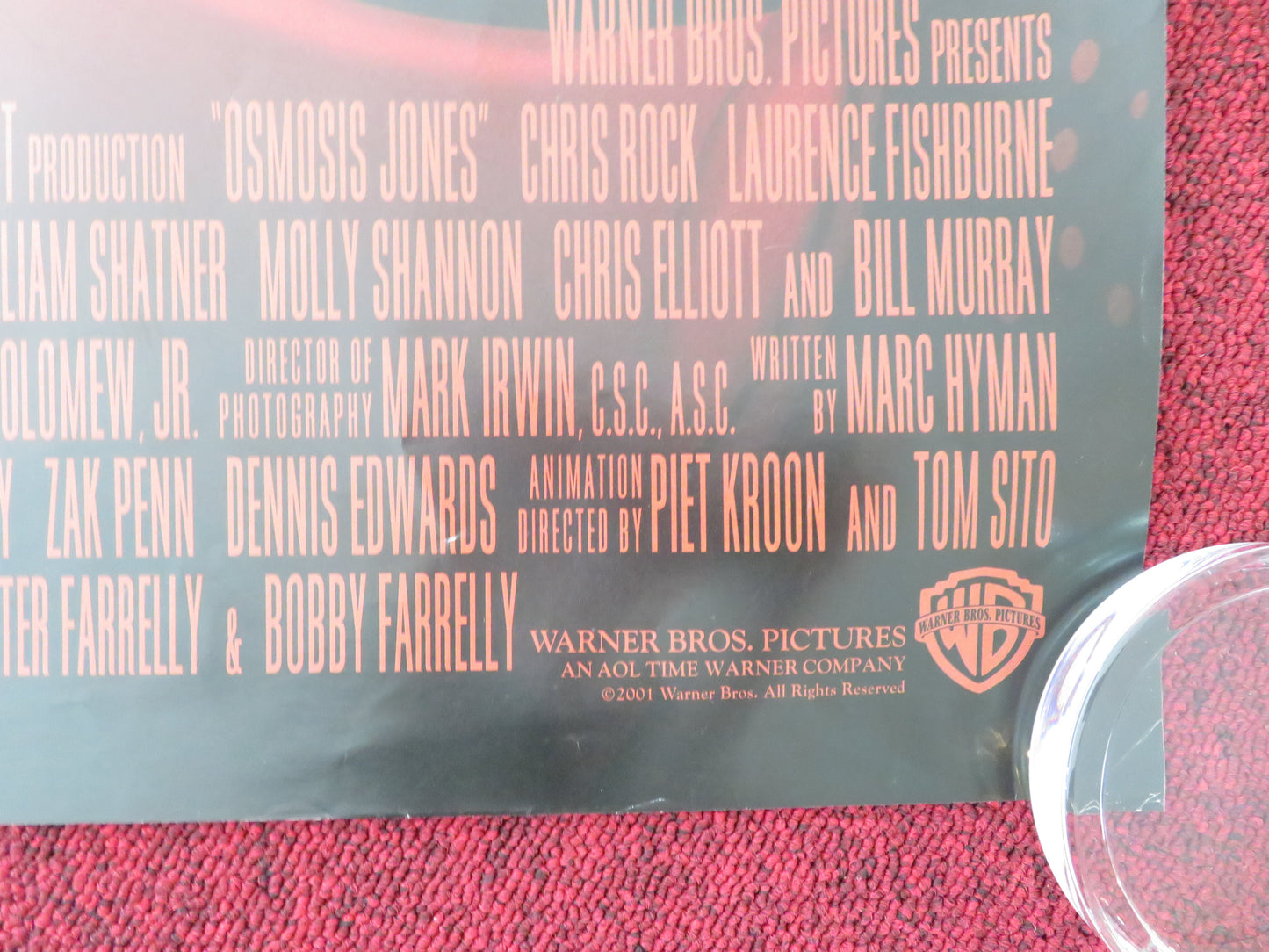 Osmosis Jones UK Quad Rolled Poster Chris Rock Laurence Fishburne 2001 Movie posters