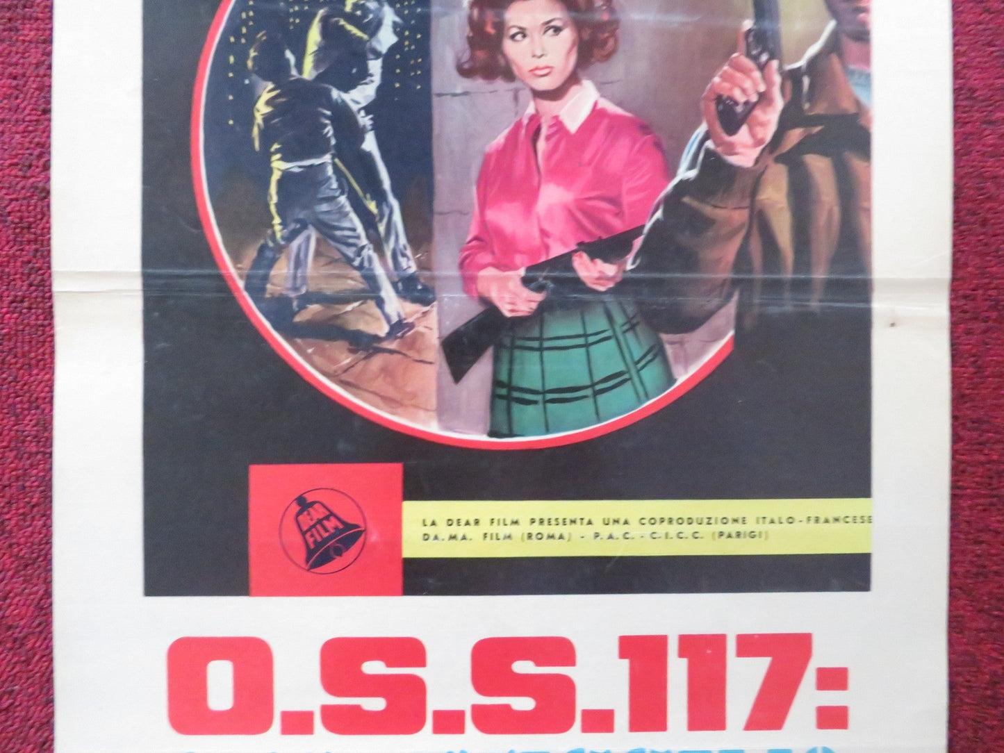 OSS 117 SEGRETISSIMO ITALIAN LOCANDINA POSTER KERWIN MATHEWS NADIA SANDERS 1963 Rendezvous Cinema Movie posters