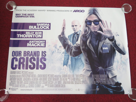 Our Brand Is Crisis UK Quad Rolled Poster Sandra Bullock Billy Bob Thornton 2015 Movie posters