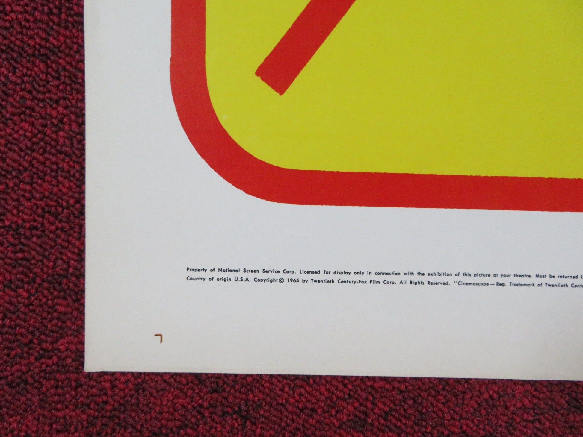 OUR MAN FLINT / VON RYAN'S EXPRESS COMBO FOLDED US ONE SHEET POSTER COBURN 1966 Rendezvous Cinema Movie posters