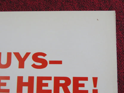 OUR MAN FLINT / VON RYAN'S EXPRESS COMBO FOLDED US ONE SHEET POSTER COBURN 1966 Rendezvous Cinema Movie posters