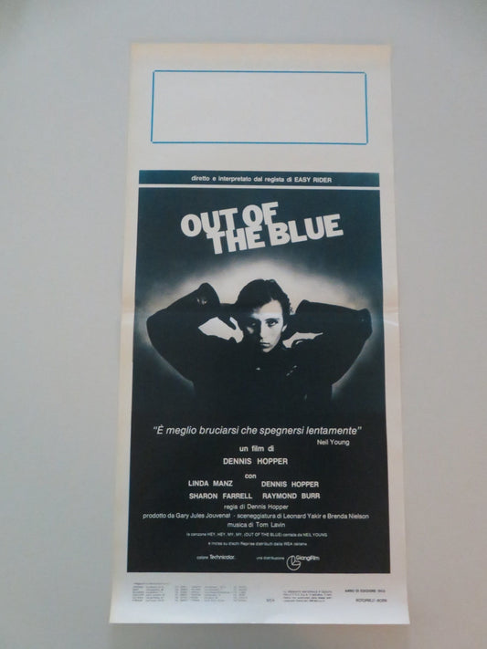 OUT OF THE BLUE ITALIAN LOCANDINA POSTER DENNIS HOPPER LINDA MANZ 1982 Movie posters