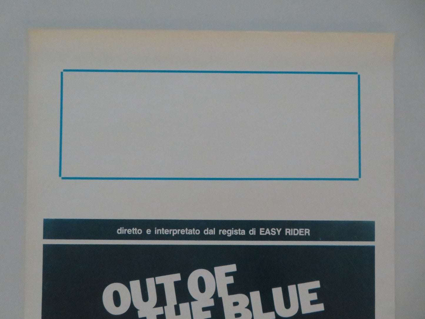OUT OF THE BLUE ITALIAN LOCANDINA POSTER DENNIS HOPPER LINDA MANZ 1982 Movie posters