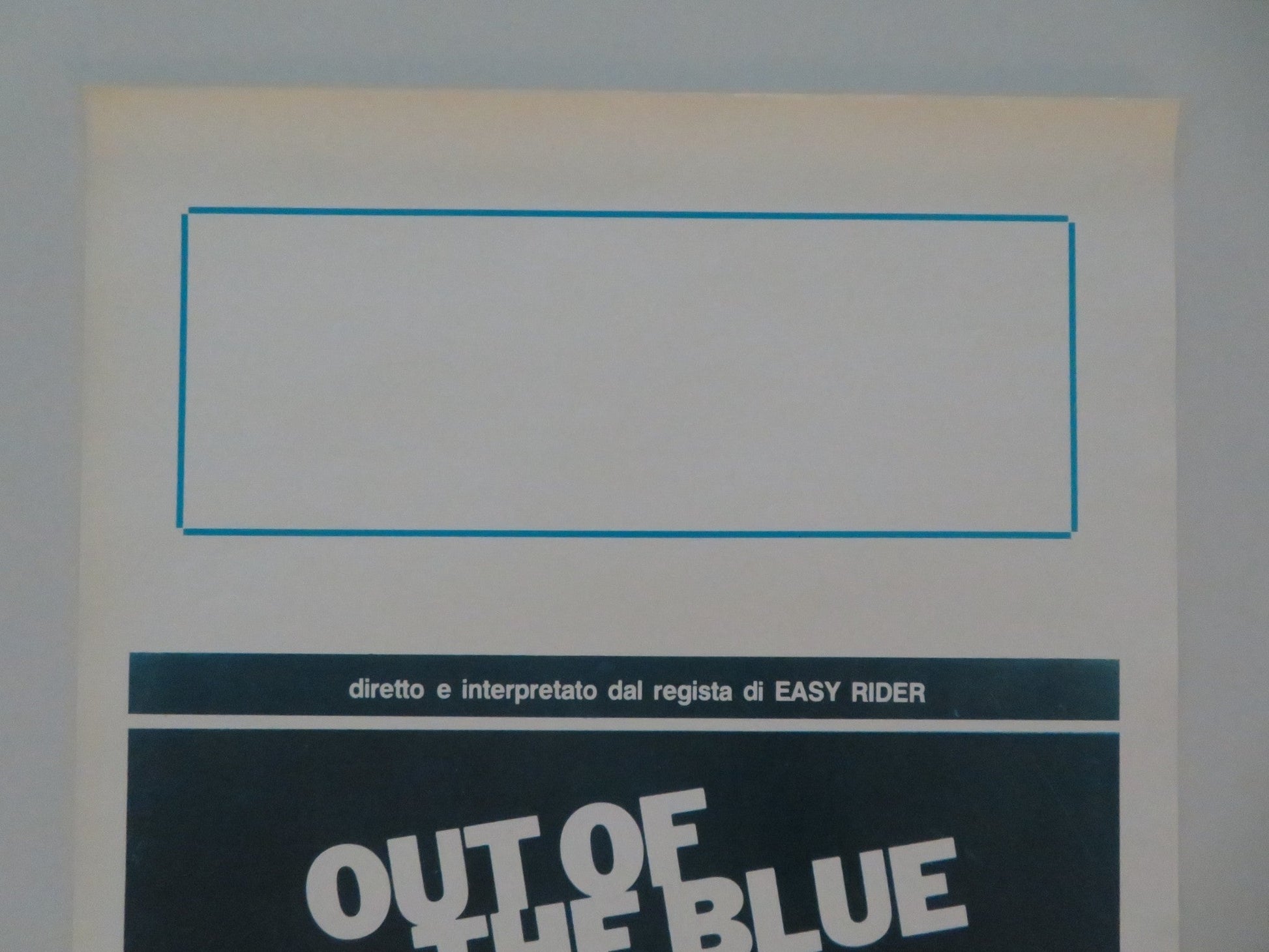 OUT OF THE BLUE ITALIAN LOCANDINA POSTER DENNIS HOPPER LINDA MANZ 1982 Movie posters